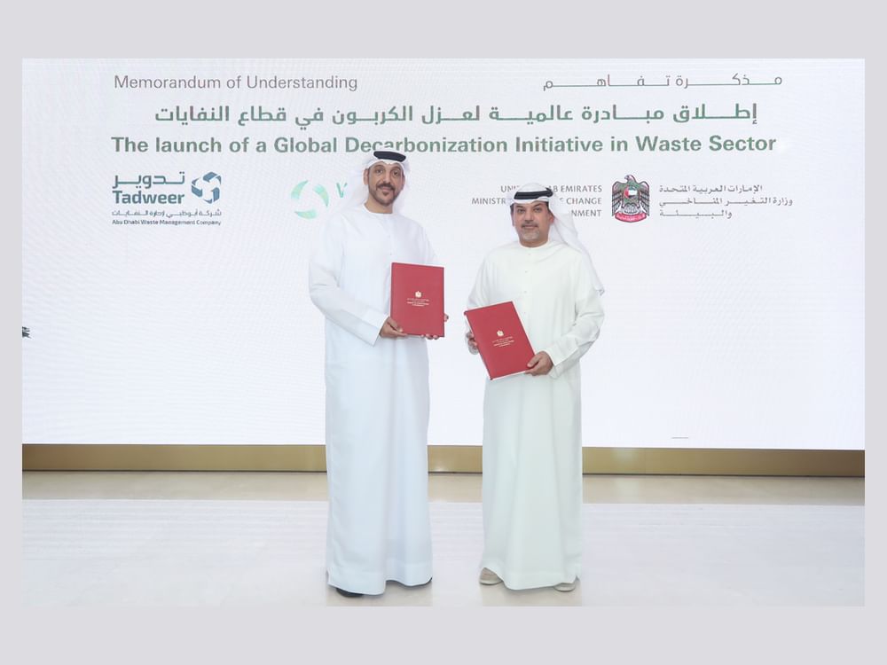 MOCCAE And Tadweer Sign MoU To Launch Global Initiative To Decarbonize