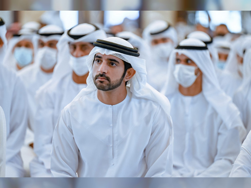 Hamdan Bin Mohammed Performs Eid Al Fitr Prayer At Zabeel Grand Mosque