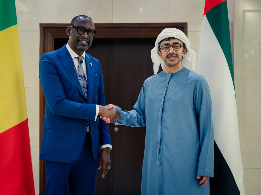 Abdullah Bin Zayed Recebe O Ministro Das Rela Es Exteriores Do Mali