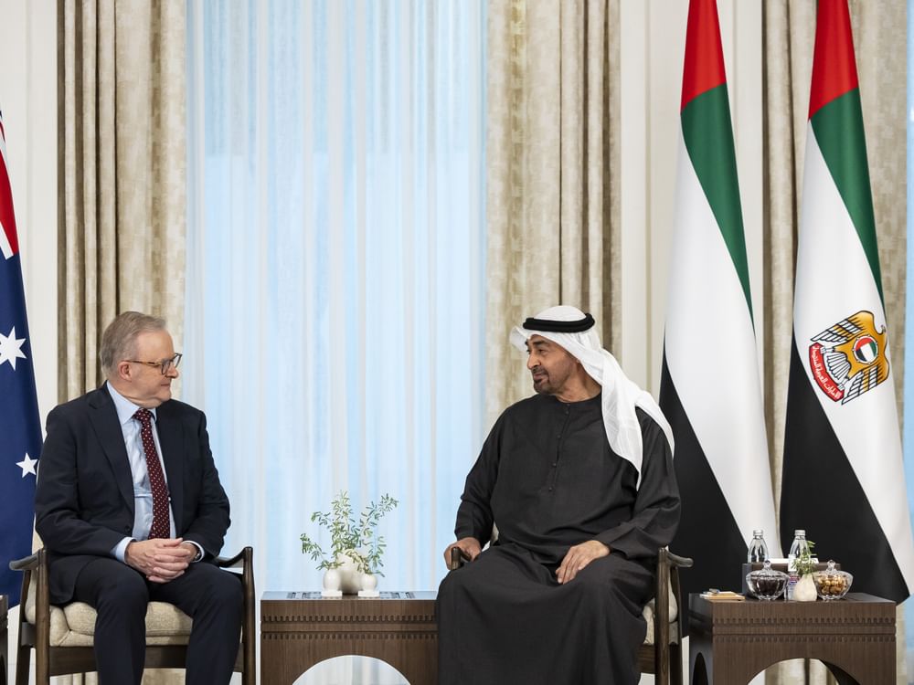 El presidente de EAU y el primer ministro de Australia abordan el refuerzo de los lazos bilaterales en el marco del Acuerdo de Asociación Económica Integral