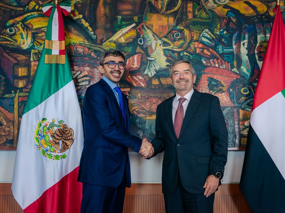 Abdullah bin Zayed se reúne com chanceler do México na Cidade do México