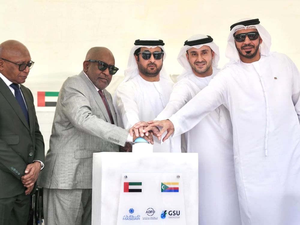 President of Comoros inaugurates UAE-financed solar plants to strengthen energy security and support sustainable development
