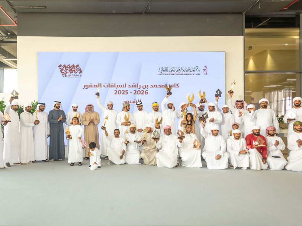 ختام منافسات أشواط الشيوخ ضمن بطولة كأس محمد بن راشد لسباقات الصقور