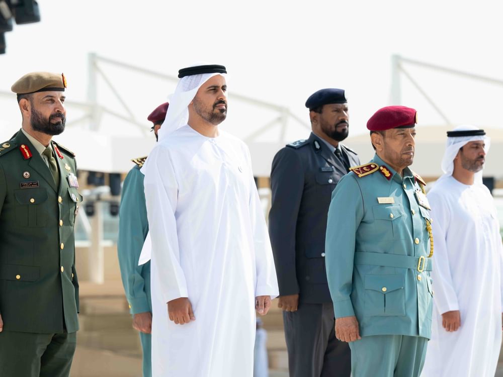 Theyab bin Mohamed bin Zayed attends silent prayer at Wahat Al Karama