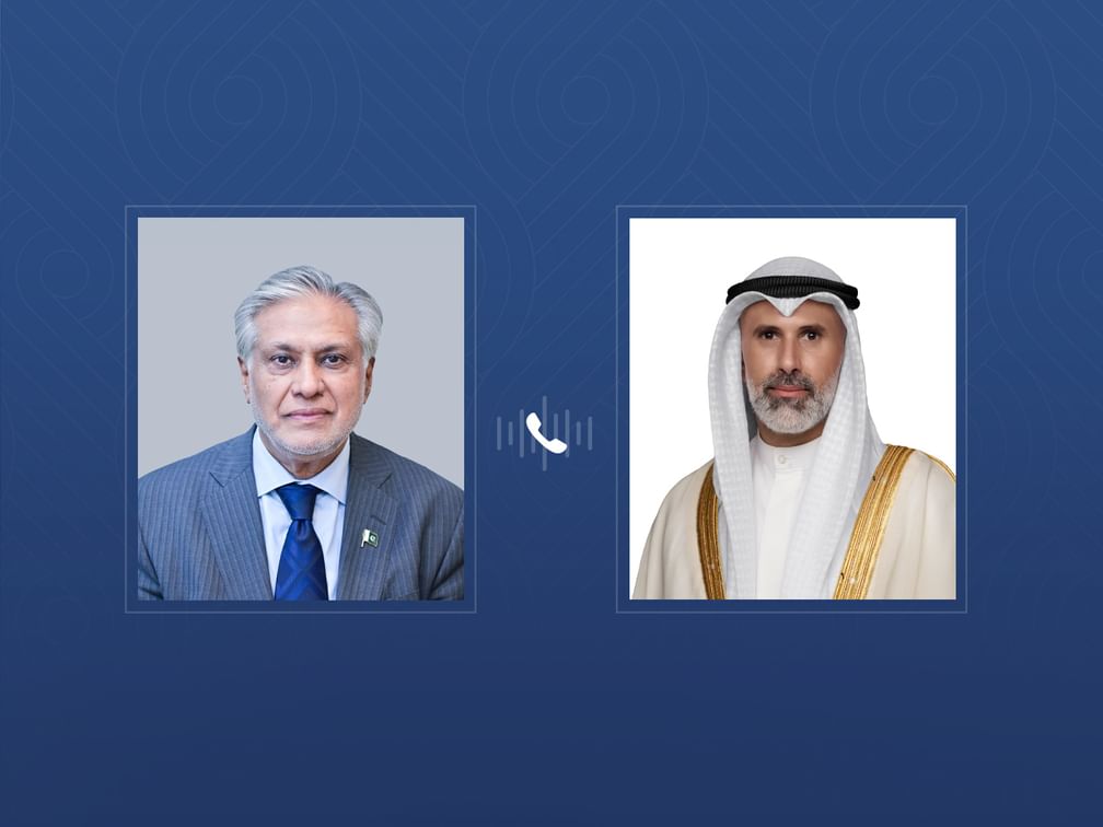 کویت اور پاکستان کے درمیان علاقائی صورتحال پر ٹیلیفونک رابطہ، سفارتی کوششوں کی تحسین