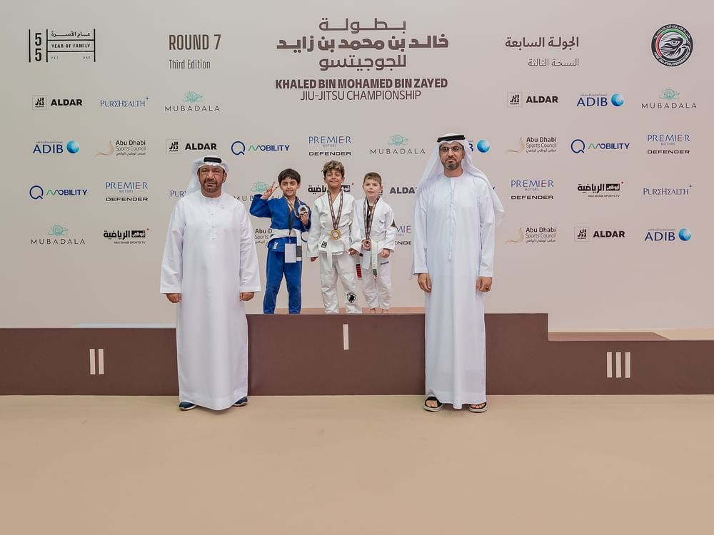 نادي بني ياس يتصدر منافسات البراعم في بطولة خالد بن محمد بن زايد للجوجيتسو