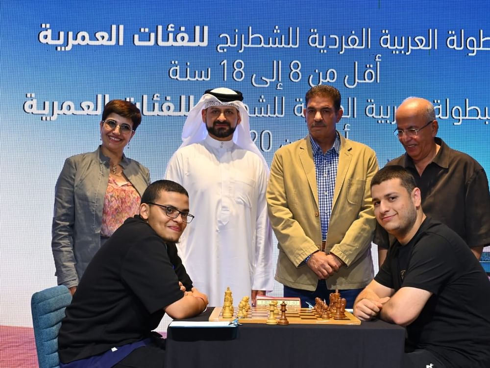 خالد بن حميد القاسمي يشهد منافسات البطولة العربية للشطرنج بالدار البيضاء