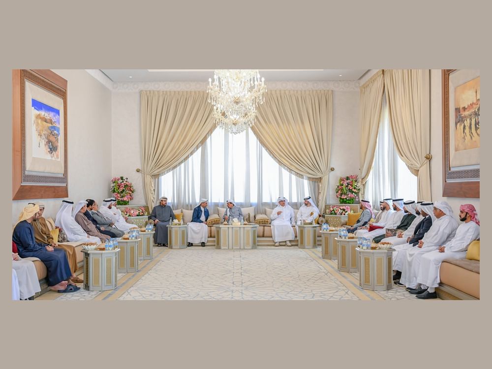حميد بن راشد يستقبل حمد الشرقي بالرباط