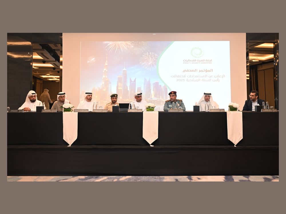 لجنة تأمين الفعاليات في دبي تعلن جاهزيتها لاحتفالات رأس السنة الميلادية 2025