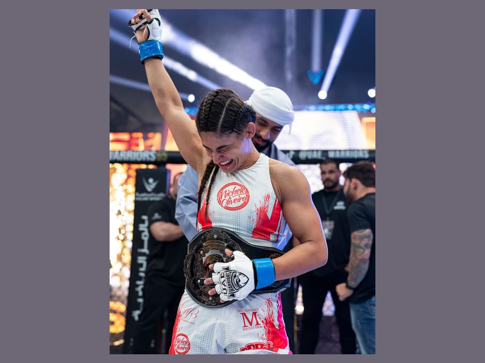 Brazilian Oliveira crowned champion of UAE Warriors Women’s Strawweight Championship