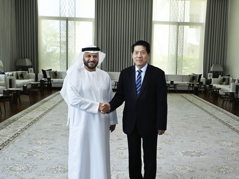 Gargash meets Special Representative of Chinese Government on Eurasian Affairs