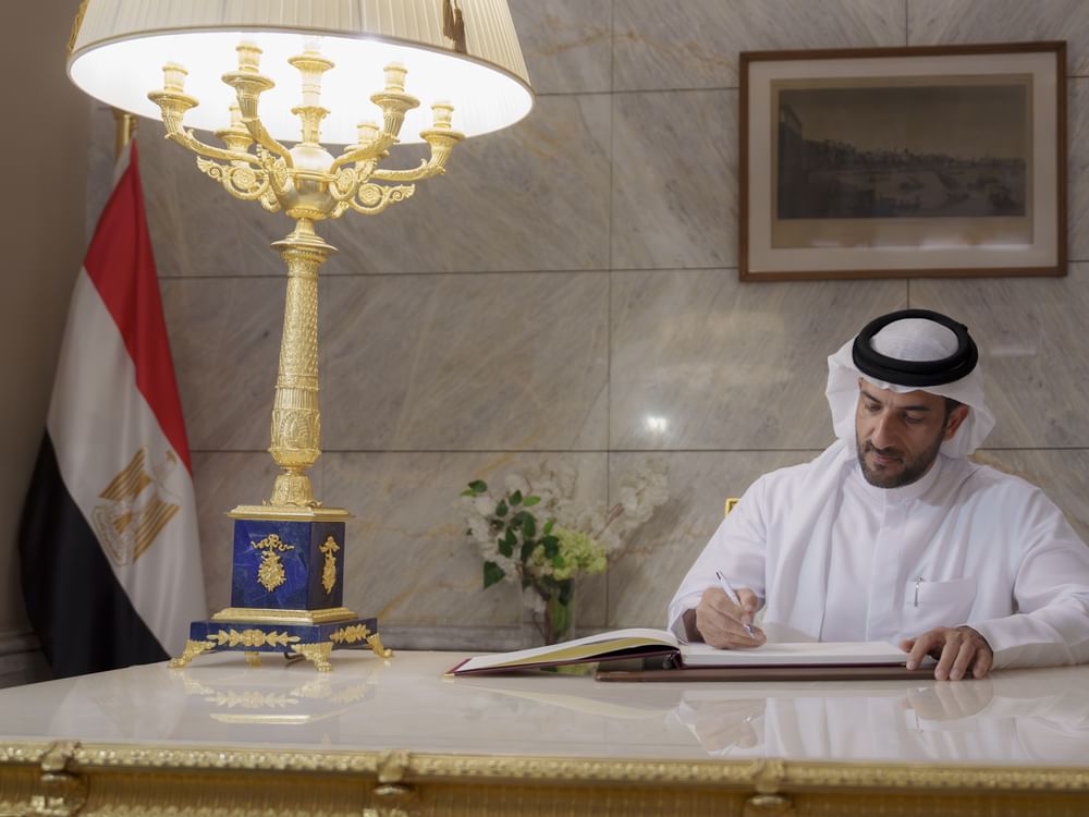 Sultan bin Ahmed Al Qasimi visits Opera House in Cairo's New Administrative Capital