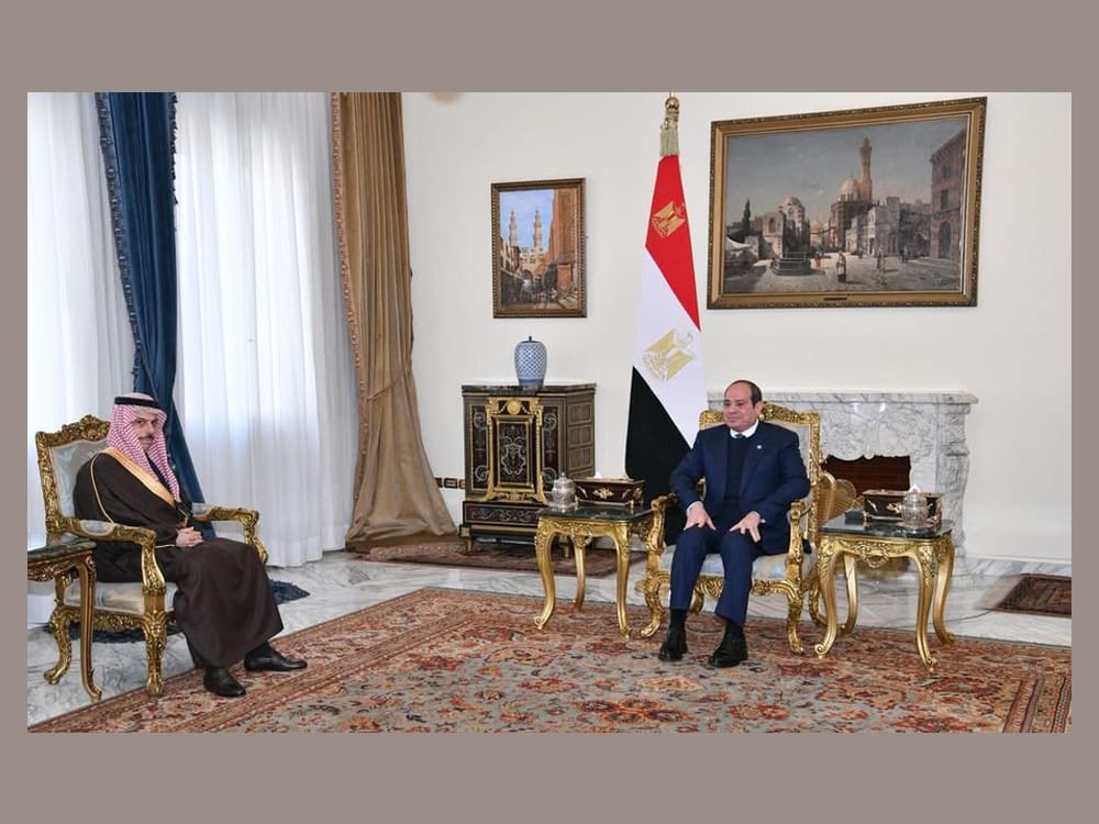 الرئيس المصري يستقبل وزير خارجية السعودية