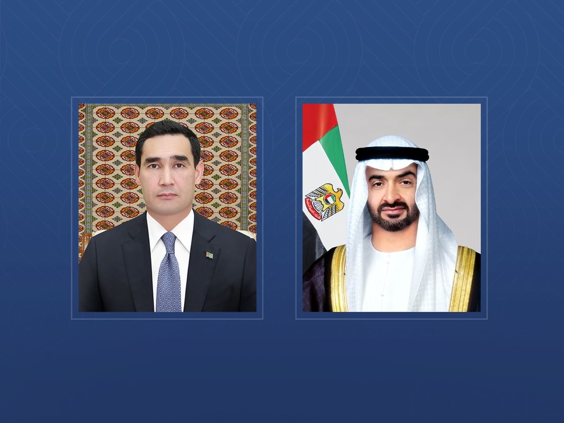رئيس الدولة يهنئ رئيس تركمانستان بمرور 30 عاماً على العلاقات الدبلوماسية