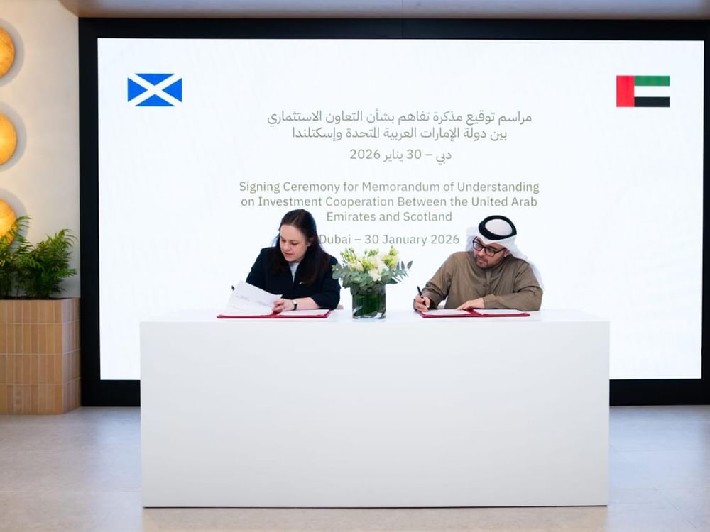 UAE, Scotland sign MoU to strengthen investment cooperation