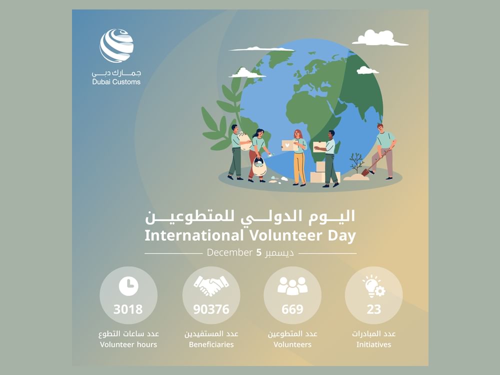 Dubai Customs' volunteer initiatives benefit over 90,000 in 9 months