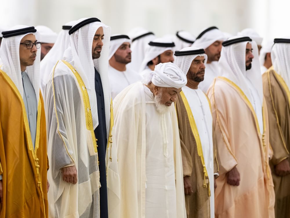 UAE President performs Eid Al Adha prayer at Sheikh Zayed Grand Mosque in Abu Dhabi