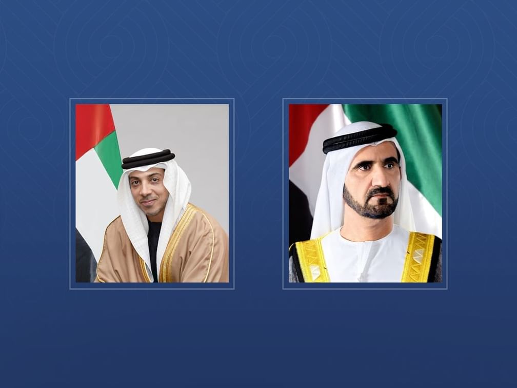 محمد بن راشد ومنصور بن زايد يهنئان رئيس وزراء بيلاروسيا