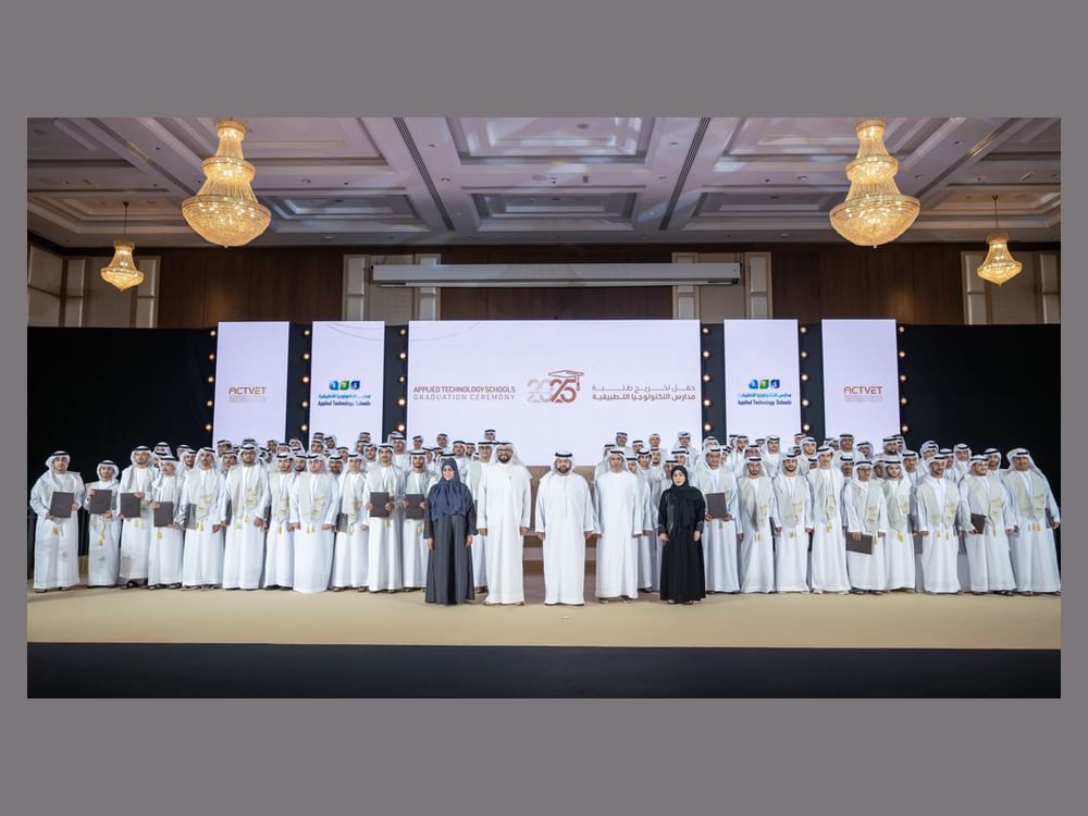 Fujairah CP attends graduation ceremony of 112 students from Applied Technology Schools
