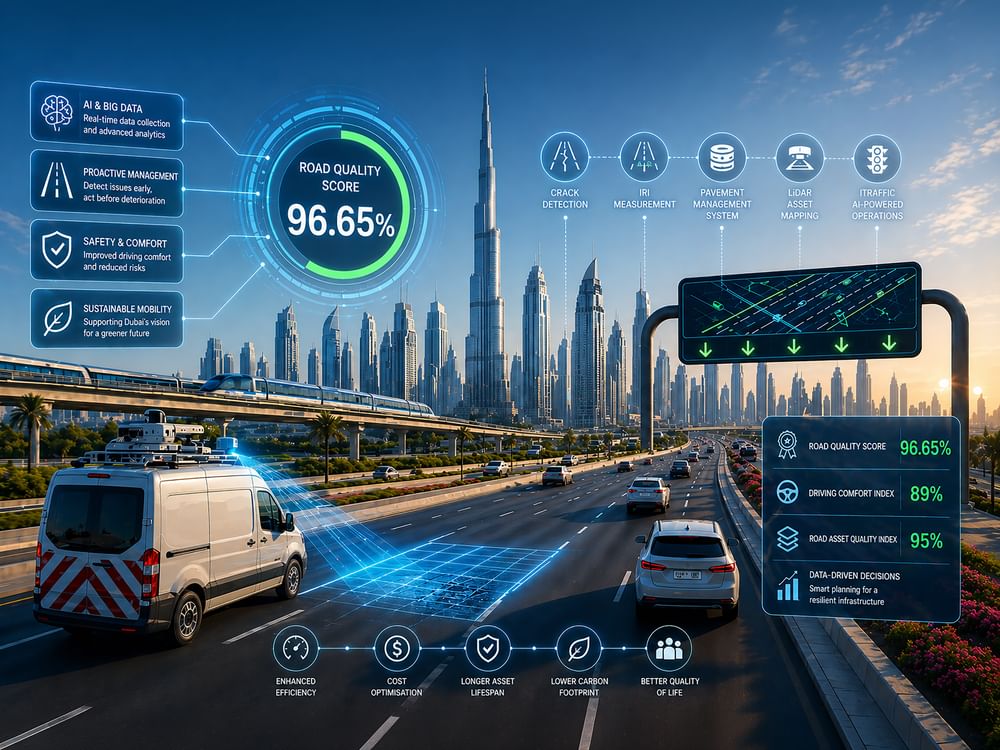 Proactive smart initiatives reinforce Dubai’s global leadership in road quality, sustainable mobility