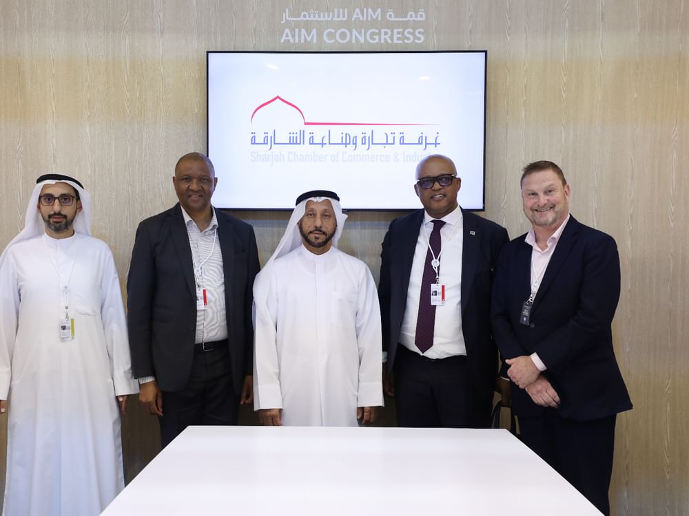 Sharjah Chamber discusses strengthening economic cooperation with ministers, international institutions at AIM Congress 2026
