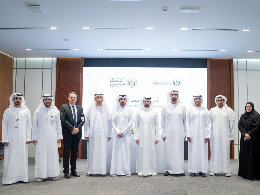 دار الوثائق بالشارقة تعتمد نظام إدارة الوثائق الخصوصية لمجلس الشارقة الرياضي