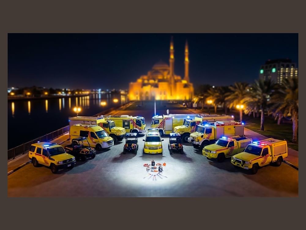 جاهزية تامة للدفاع المدني بالشارقة لتأمين ليلة 27 رمضان وعيد الفطر