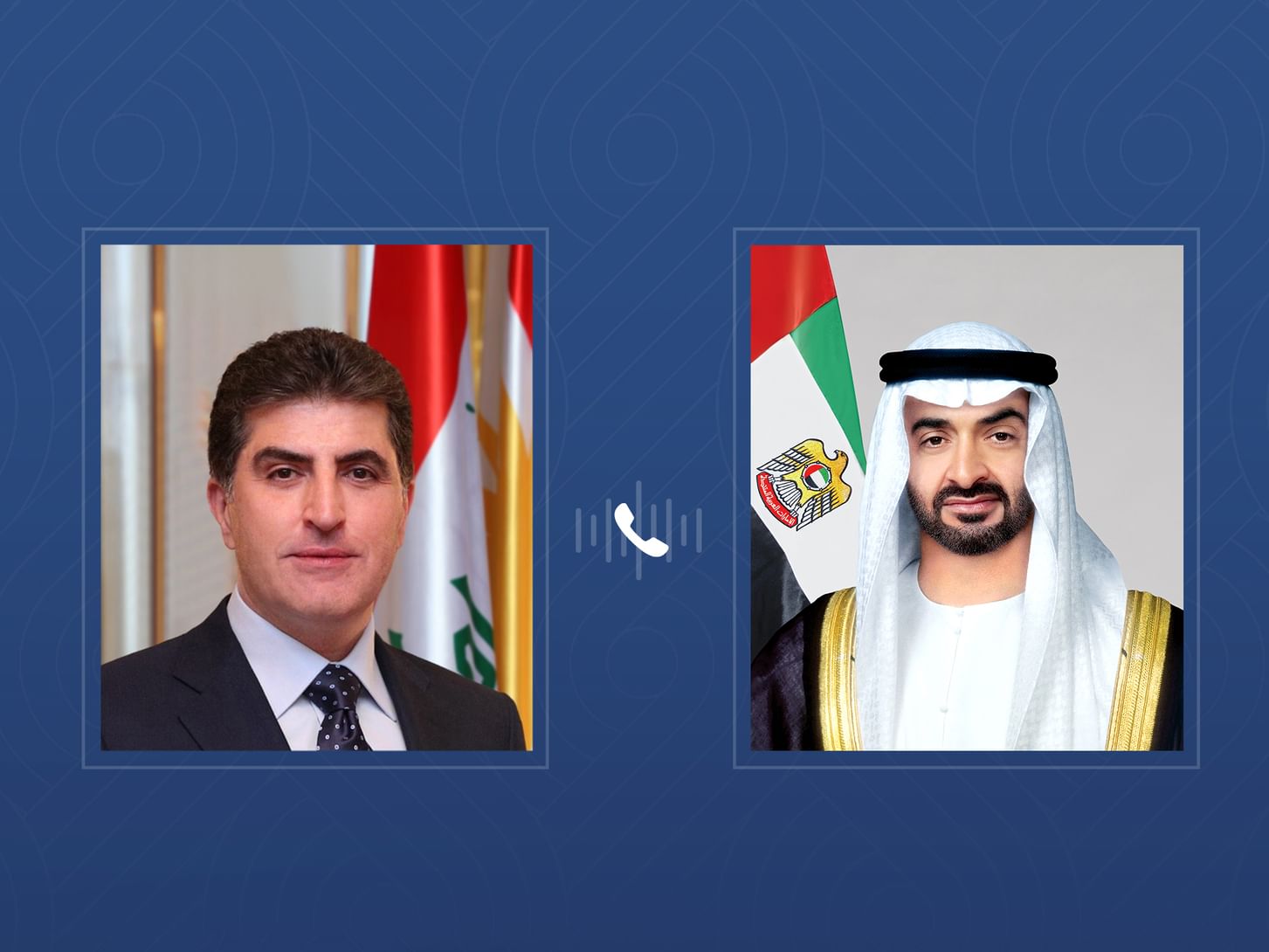 رئيس الدولة يجري اتصالاً هاتفياً مع رئيس إقليم كردستان العراق..أدان خلاله الهجوم الإرهابي الذي استهدف منزله