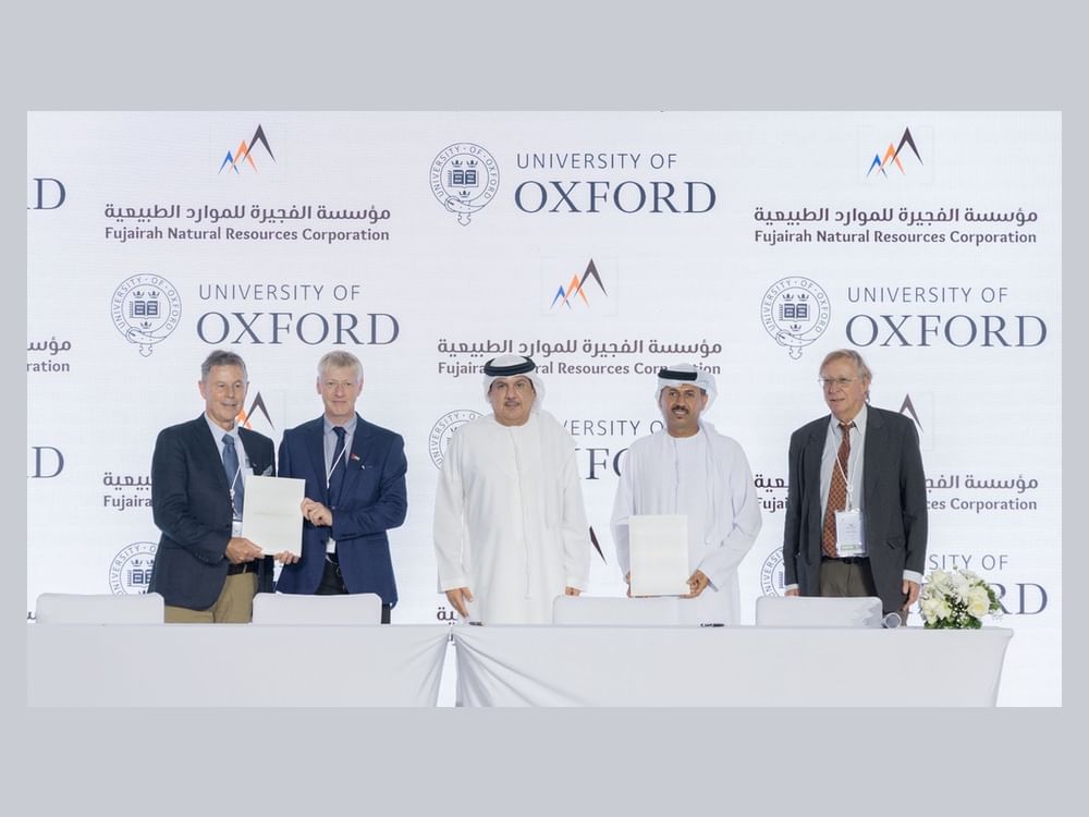 "الفجيرة للموارد الطبيعية" توقّع مذكرات تعاون مع مؤسسات عالمية 