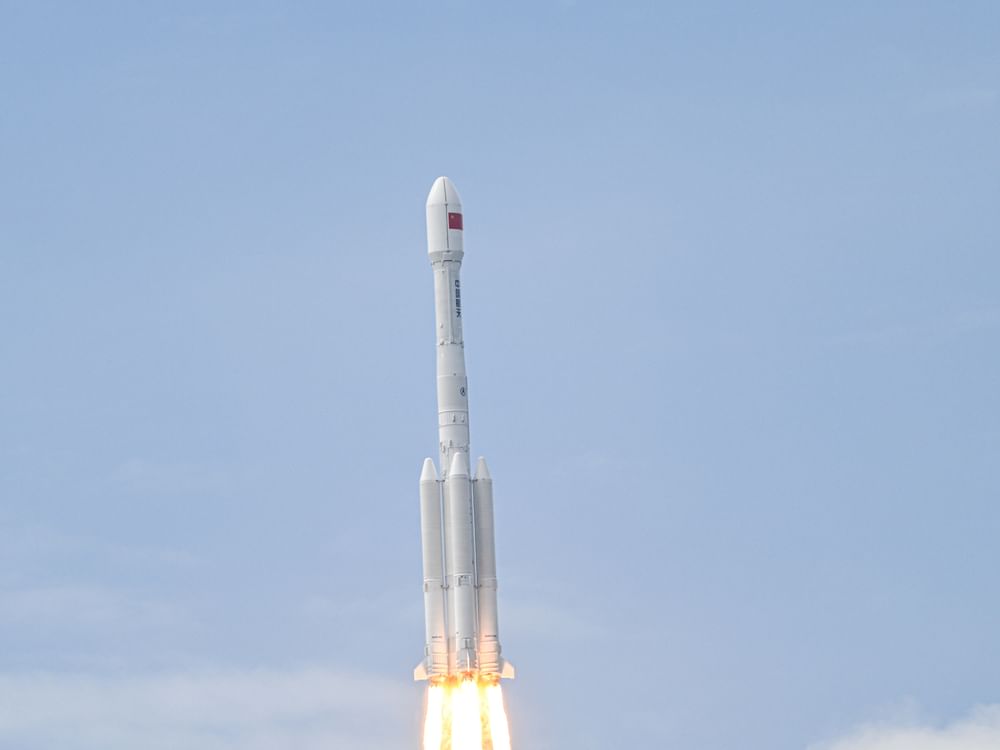 China launches new satellites from sea