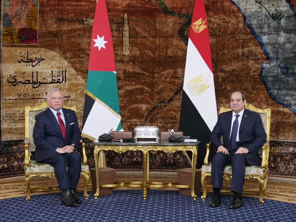 مصر والأردن تؤكدان ضرورة إقامة الدولة الفلسطينية لتحقيق السلام