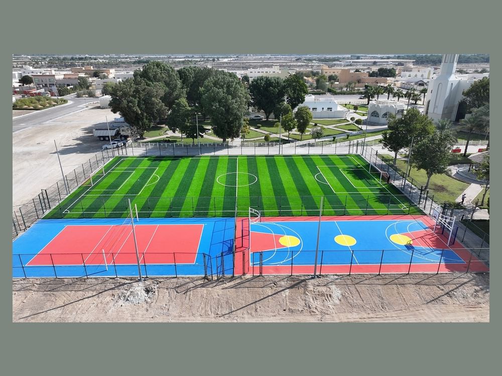 بلدية مدينة أبوظبي تنجز مشروع تأهيل وإنشاء 4 ملاعب ومنطقة ألعاب لياقة بدنية في الباهية والشهامة