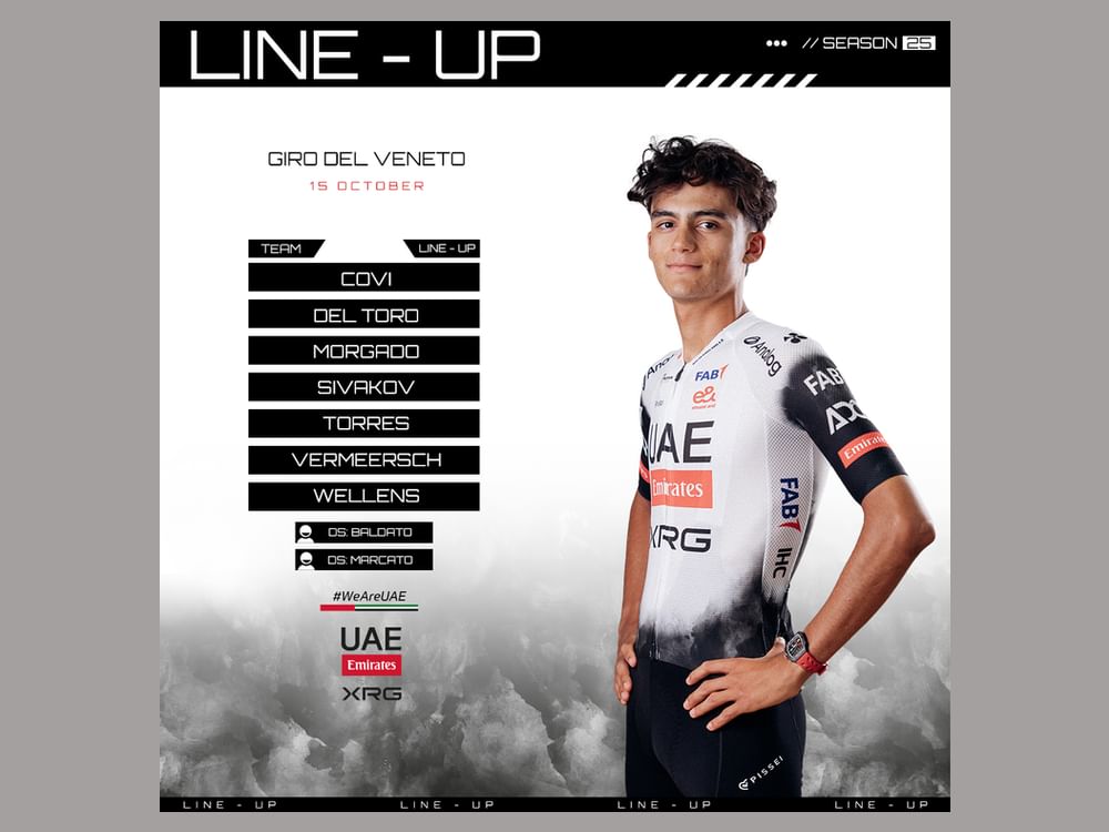 featured image for post UAE Team Emirates-XRG announces squads for final races of season