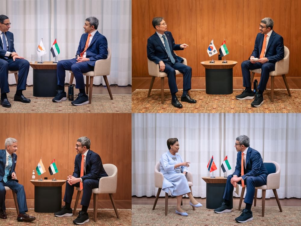 Abdullah bin Zayed meets foreign ministers, senior officials in New York