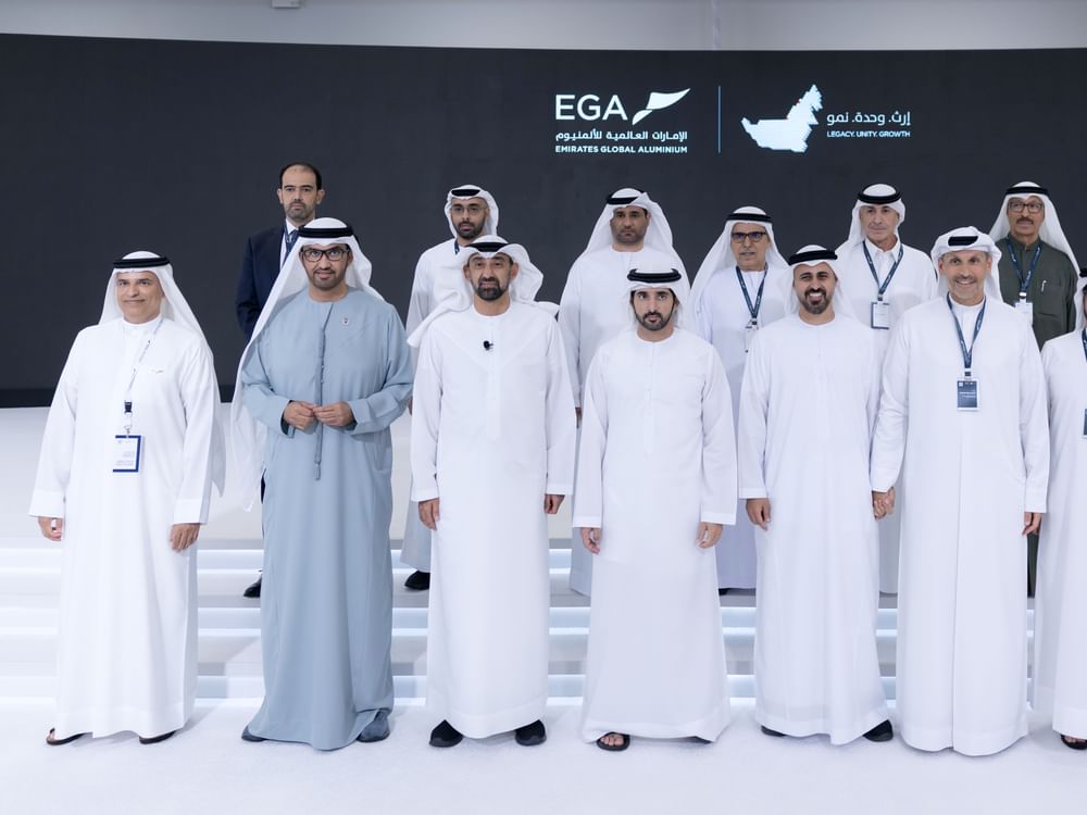 Hamdan bin Mohammed, Theyab bin Mohamed bin Zayed attend Emirates Global Aluminium’s 50th anniversary celebrations