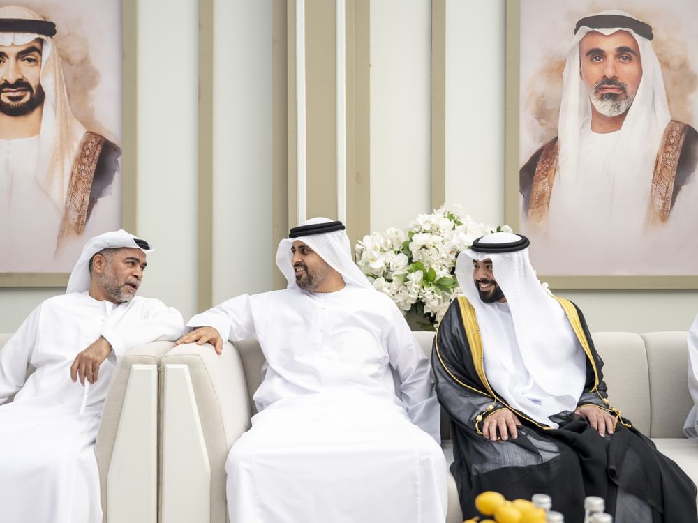 ذياب بن محمد بن زايد يحضر حفل استقبال بمناسبة زفاف محمد علي البلوشي