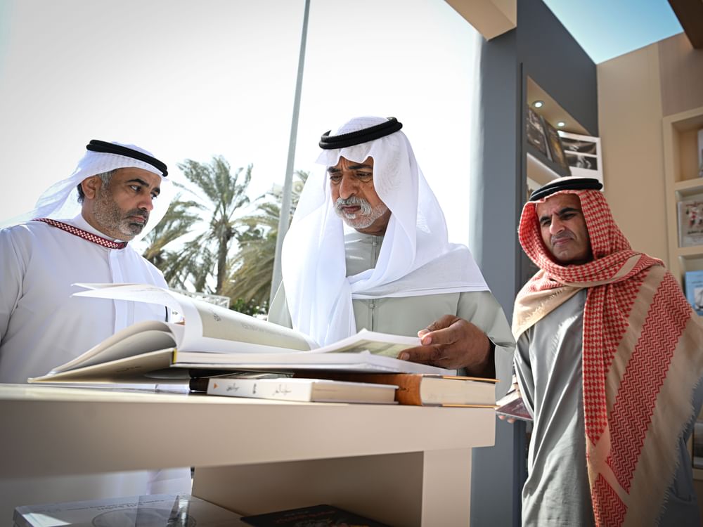 Nahyan bin Mubarak visits Al Dhafra Book Festival 2026