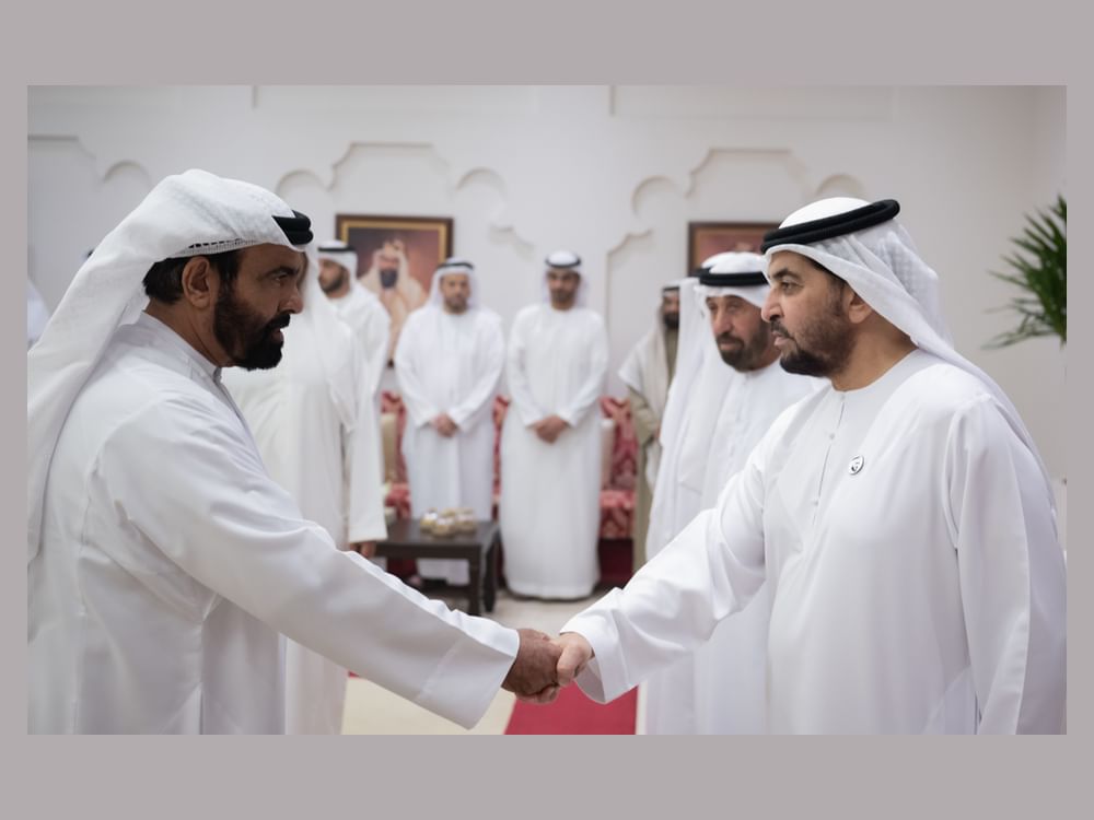 Hamdan bin Zayed receives citizens in Madinat Zayed Majlis