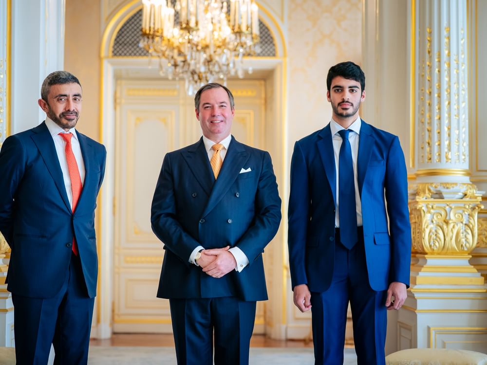 Grand Duke of Luxembourg, Abdullah bin Zayed discuss strengthening bilateral relations, review latest regional developments