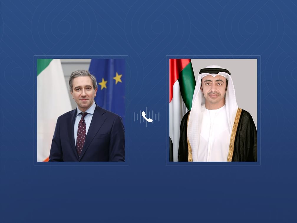 Abdullah bin Zayed, Irish Deputy Prime Minister and Foreign Minister discuss ties, regional developments