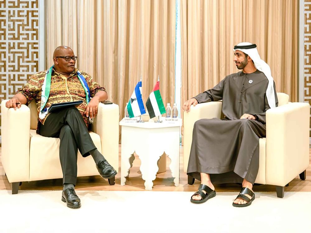 Shakhboot bin Nahyan meets Minister of Foreign Affairs of Lesotho