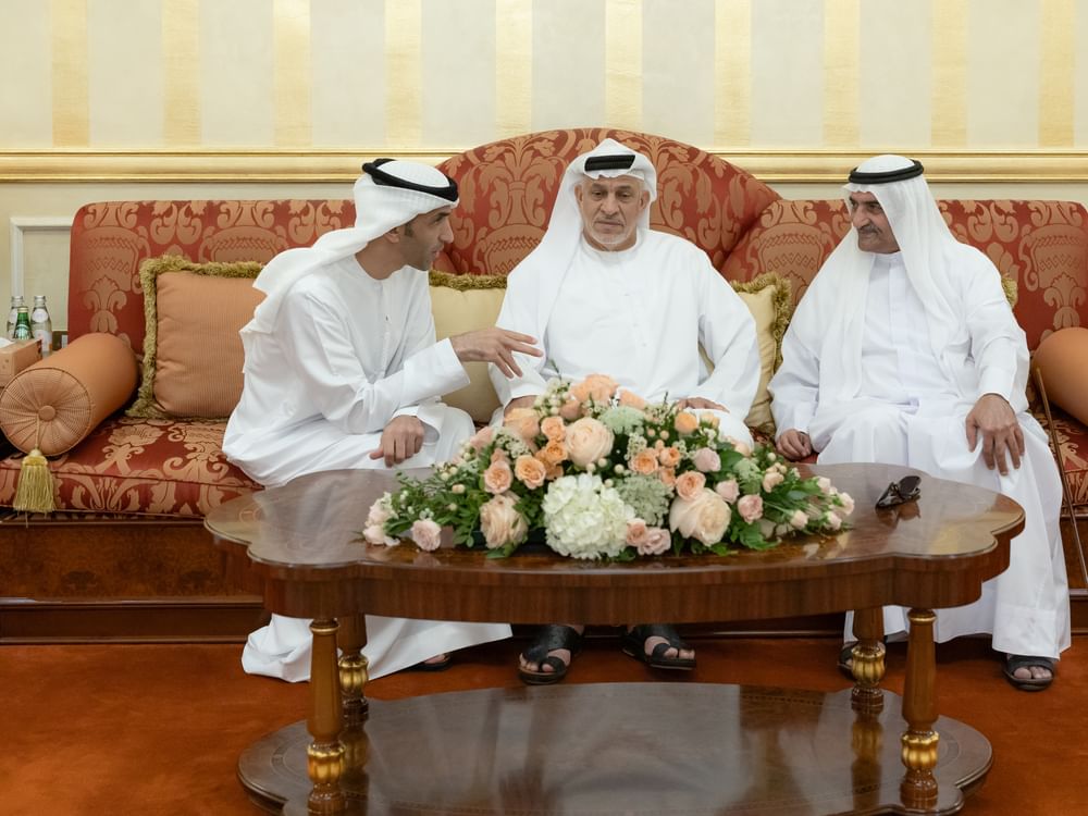 حمد الشرقي يستقبل المهنئين بعيد الفطر المبارك بحضور ولي عهد الفجيرة