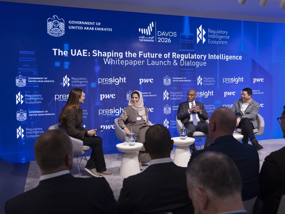 UAE Government launches at World Economic Forum in Davos its 1st Whitepaper on shaping future of regulatory intelligence