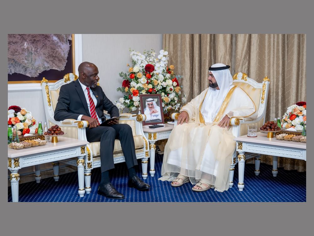 Fujairah CP receives ambassadors of Uganda, Tuvalu