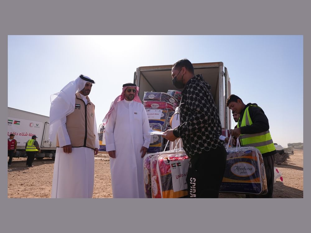 Ayuda invernal de Sharjah Charity International a 700 familias vulnerables y refugiadas en Jordania