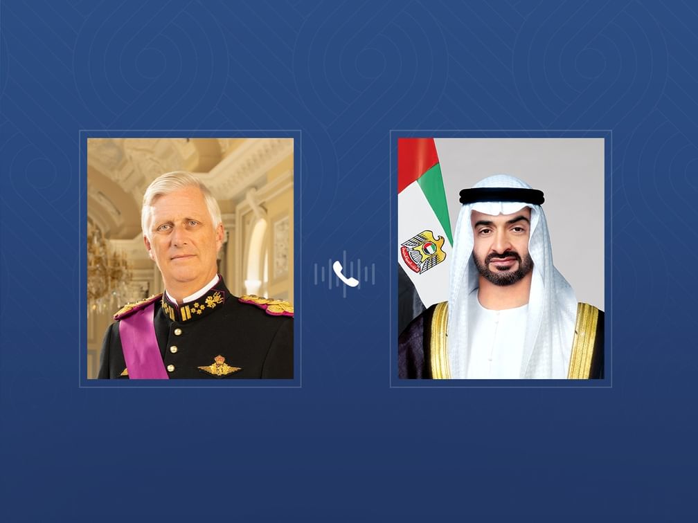 UAE President receives phone call from King of Belgium condemning Iranian attacks targeting the UAE