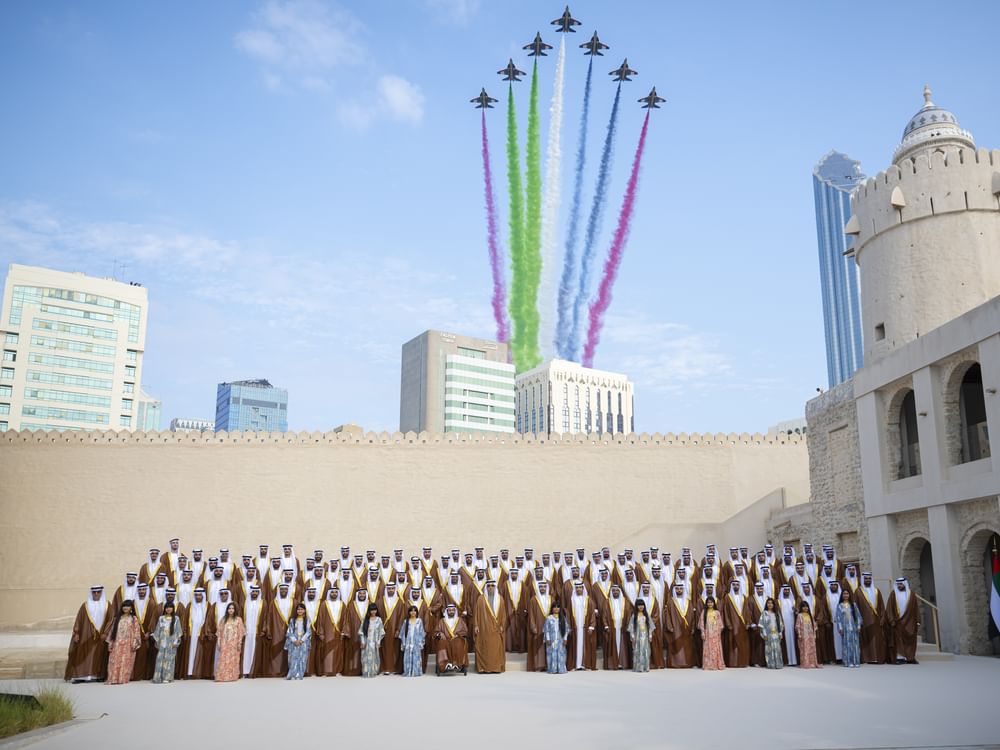 Mansour bin Zayed attends group wedding reception for Abu Dhabi citizens at Qasr Al Hosn
