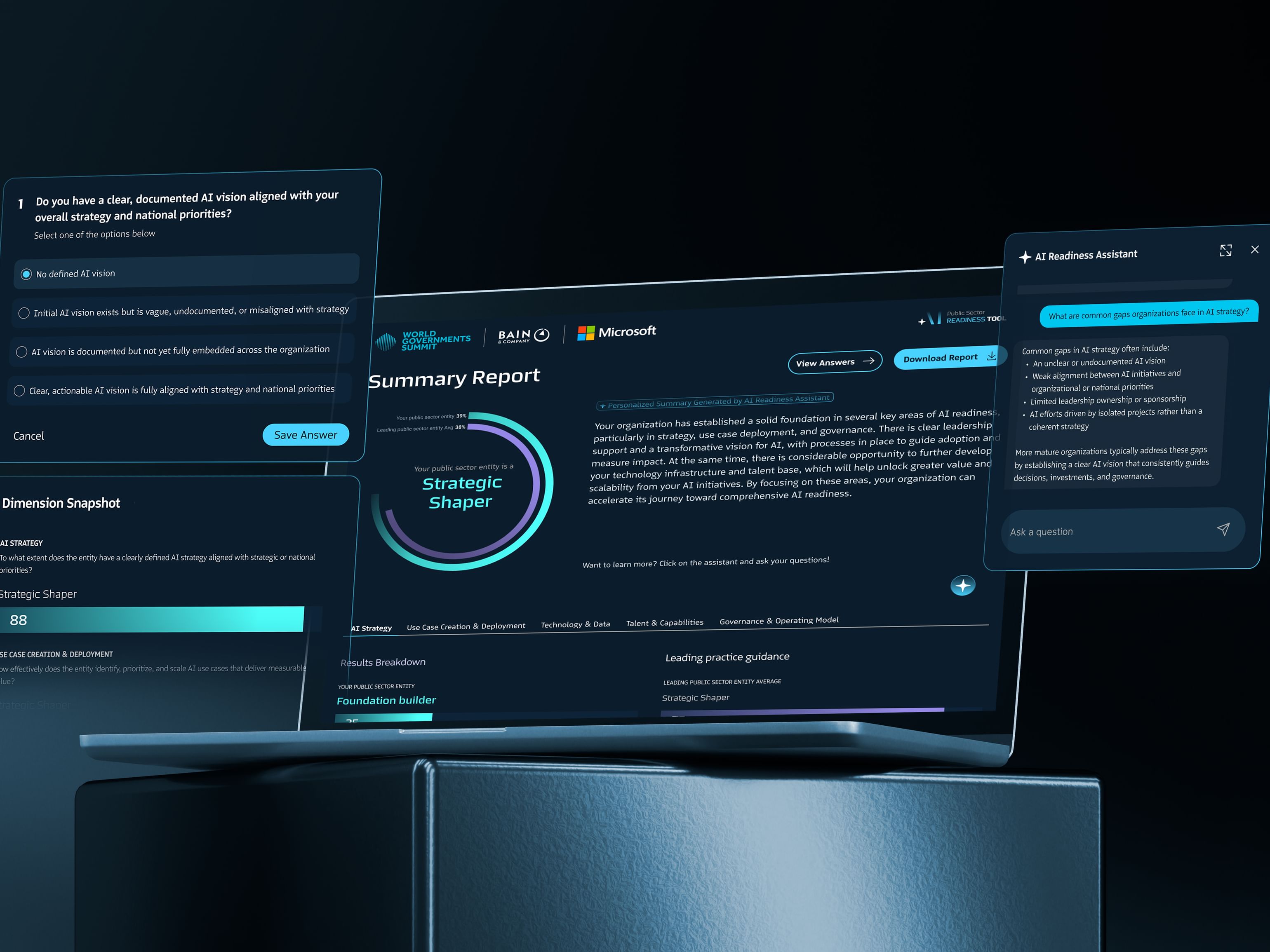 Le Sommet mondial des gouvernements lance l’outil « AI Readiness » en partenariat avec Bain & Company