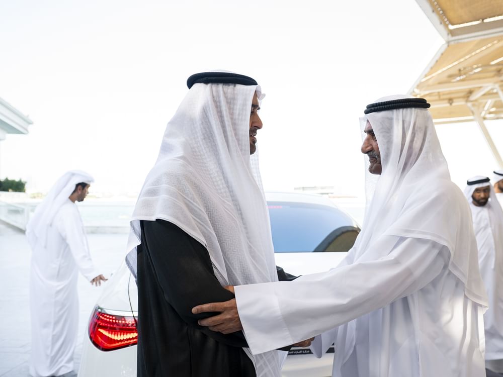 رئيس الدولة يستقبل حاكم الفجيرة