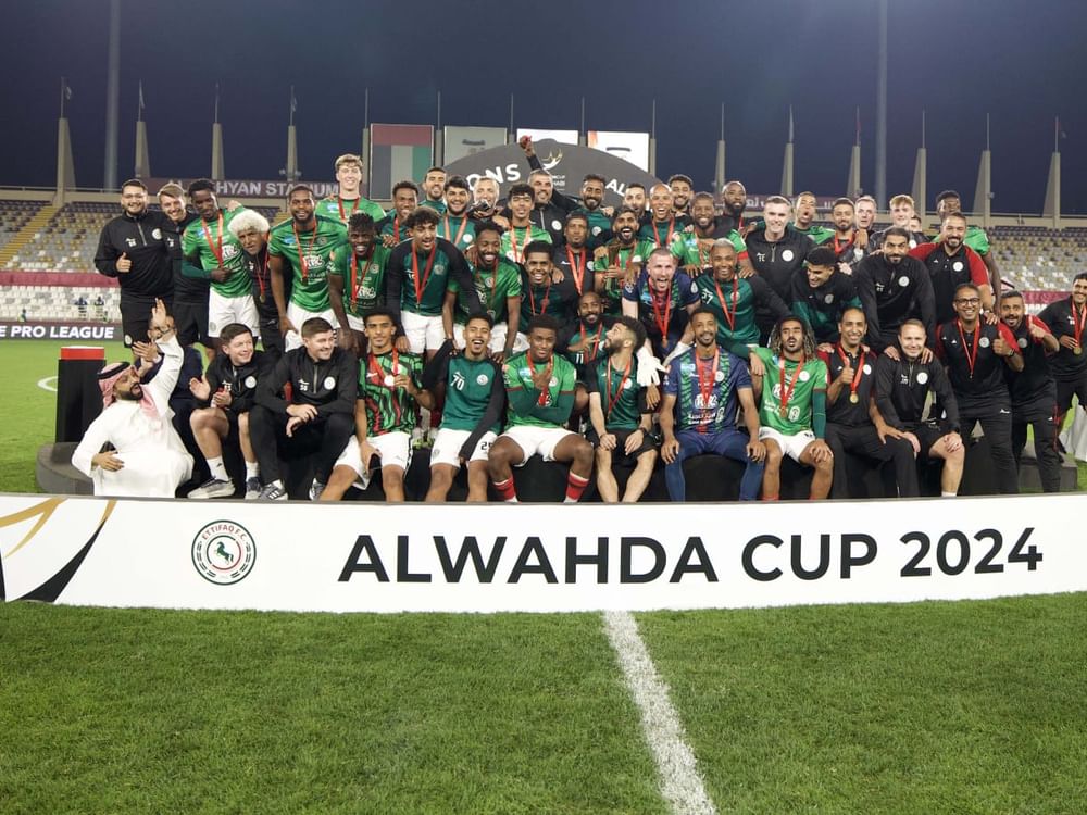 الاتفاق السعودي بطلاً لبطولة الوحدة الدولية لكرة القدم